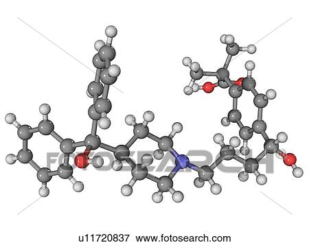 Stock Photo - Fexofenadine antihistamine molecule. Fotosearch