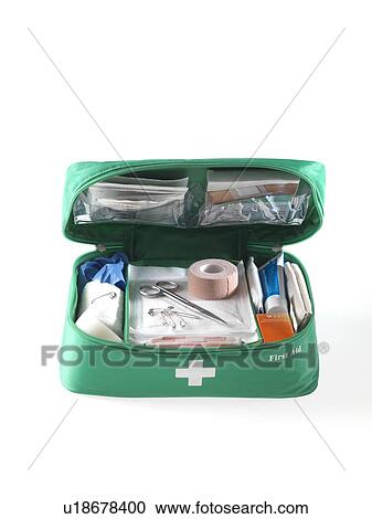 Stock Image - First aid kit. Fotosearch