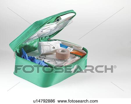 Stock Photograph - First aid kit. Fotosearch