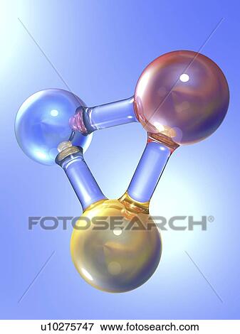 Stock Photo - Generic molecule, artwork. Fotosearch
