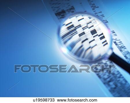 Stock Image - Genetic analysis, conceptual image. Fotosearch