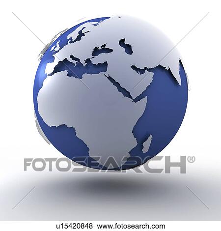 Globe, artwork View Large Photo Image Stock Photo - Globe, artwork. Fotosearch
