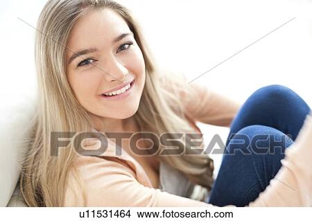 Happy teenage girl View Large Photo Image Picture - Happy teenage girl. Fotosearch