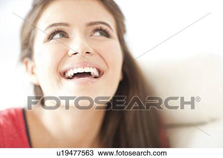 Stock Image - Happy teenage girl. Fotosearch