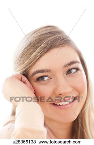 Happy teenage girl View Large Photo Image Stock Photo - Happy teenage girl. Fotosearch