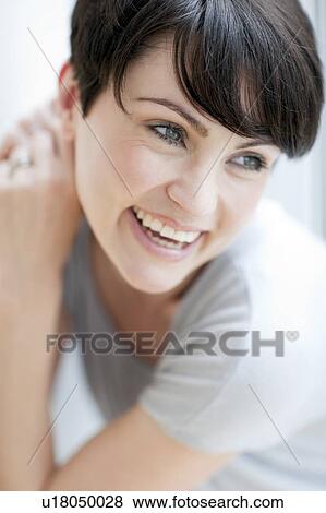 Happy woman View Large Photo Image Stock Photo - Happy woman. Fotosearch