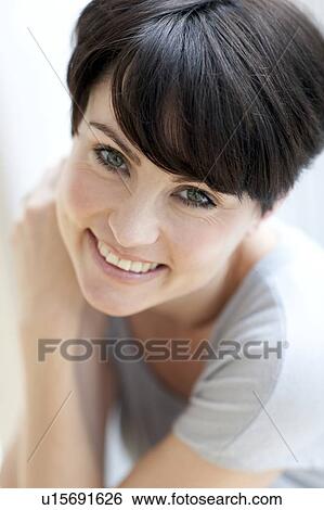 Happy woman View Large Photo Image Stock Photograph - Happy woman. Fotosearch
