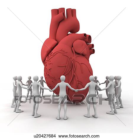 Picture - Heart care, conceptual image. Fotosearch