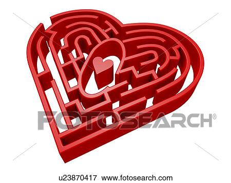 Heart Maze, computer artwork View Large Photo Image Stock Photo - Heart Maze, computer artwork. Fotosearch