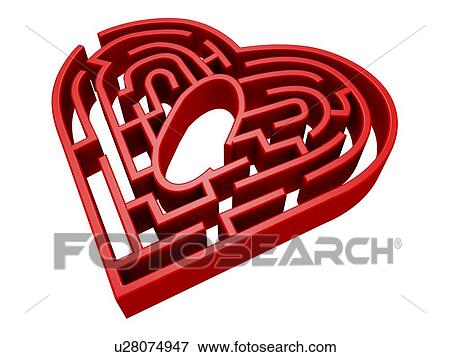 Heart Maze, computer artwork View Large Photo Image Stock Photo - Heart Maze, computer artwork. Fotosearch