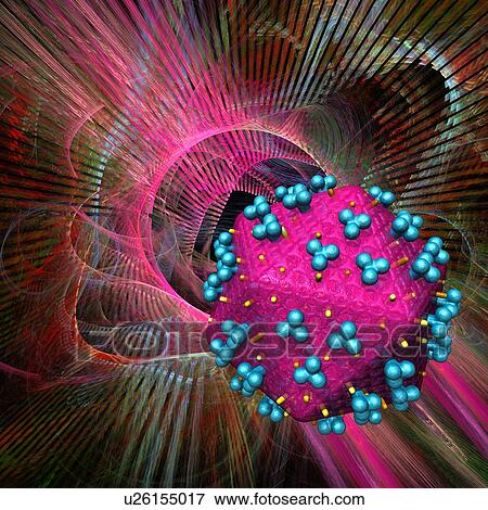 Stock Photo - HIV research, conceptual artwork. Fotosearch