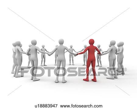 Human chain, artwork View Large Photo Image Stock Photo - Human chain, artwork. Fotosearch