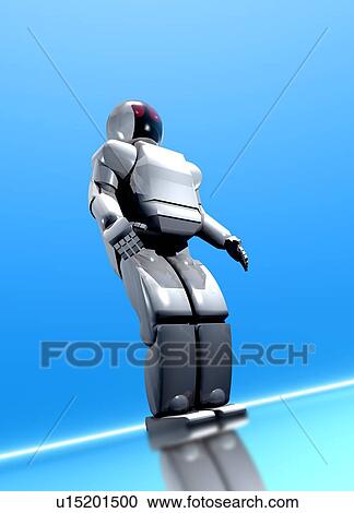 Humanoid robot, artwork View Large Photo Image Stock Image - Humanoid robot, artwork. Fotosearch