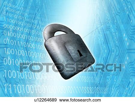 Stock Photo - Internet security, conceptual artwork. Fotosearch