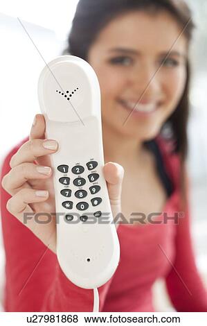 Stock Photo - Landline phone. Fotosearch