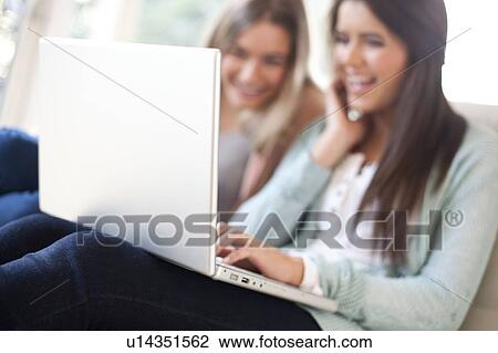 Stock Image - Laptop use. Fotosearch