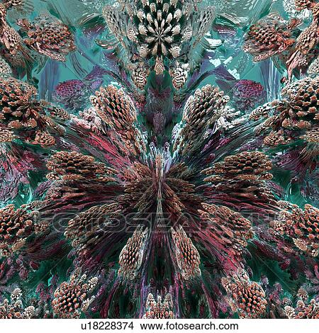 Picture - Mandelbulb fractal. Fotosearch