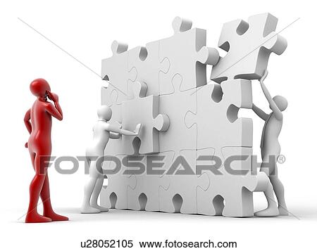 Men putting puzzle pieces together View Large Photo Image Stock Photography - Men putting puzzle pieces together. Fotosearch