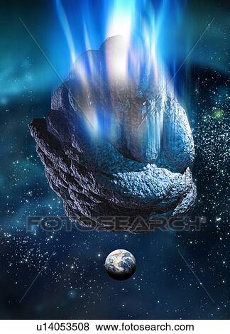 Meteor heading for Earth, artwork View Large Photo Image Stock Photo - Meteor heading for Earth, artwork. Fotosearch