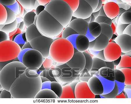 Stock Photo - Molecular model, artwork. Fotosearch