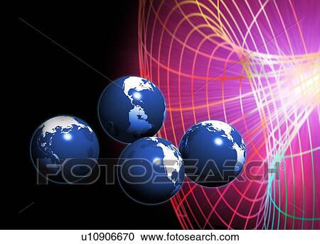 Stock Image - Multiple dimensions, conceptual artwork. Fotosearch