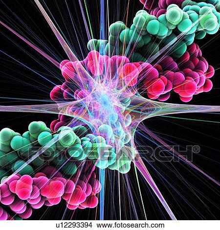Nerve cell and DNA, artwork View Large Photo Image Picture - Nerve cell and DNA, artwork. Fotosearch