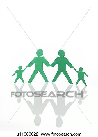 Paper chain family View Large Photo Image Stock Image - Paper chain family. Fotosearch