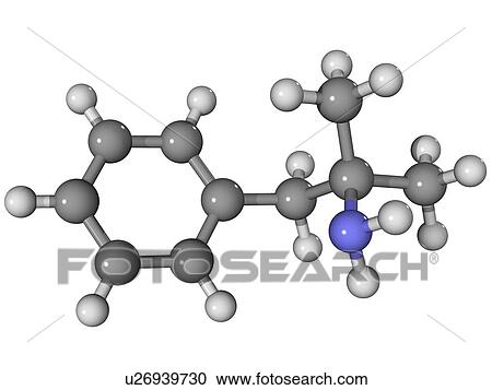 Stock Image - Phentermine appetite suppressant molecule. Fotosearch