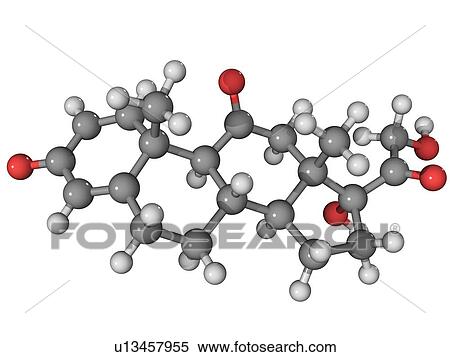 Stock Photography - Prednisone corticosteroid drug molecule. Fotosearch