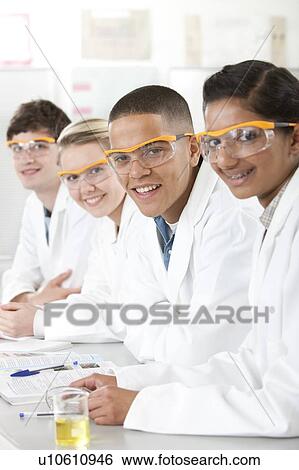 Pupils in a science lesson View Large Photo Image Stock Photograph - Pupils in a science lesson. Fotosearch