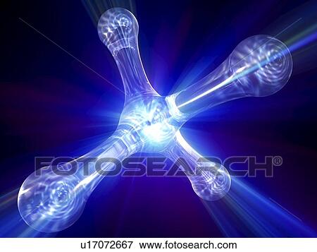 Quantum atom model View Large Photo Image Stock Photo - Quantum atom model. Fotosearch