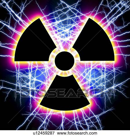 Stock Photo - Radiation warning sign. Fotosearch