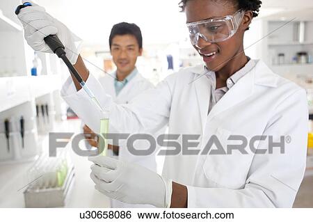 Stock Photograph - Scientific research. Fotosearch