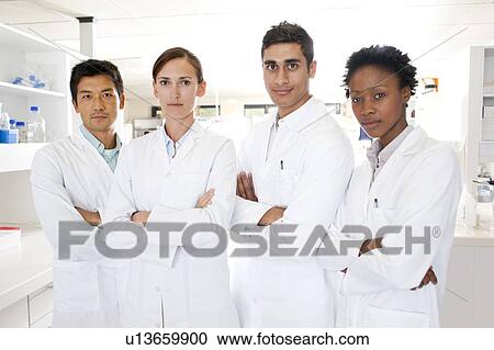 Stock Image - Scientists. Fotosearch