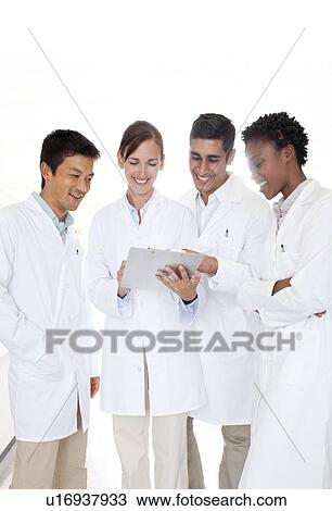 Stock Image - Scientists. Fotosearch