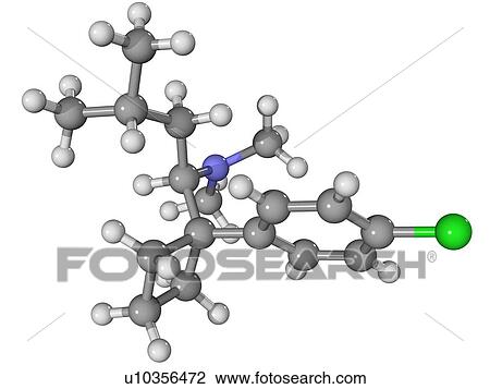 Stock Image - Sibutramine obesity drug molecule. Fotosearch