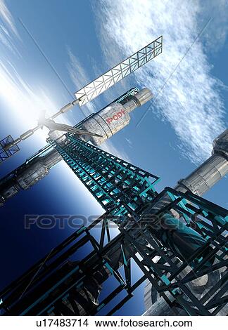 Space station, artwork View Large Photo Image Picture - Space station, artwork. Fotosearch