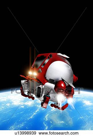 Space travel, artwork View Large Photo Image Stock Photo - Space travel, artwork. Fotosearch