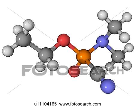 Stock Photography - Tabun nerve agent molecule. Fotosearch
