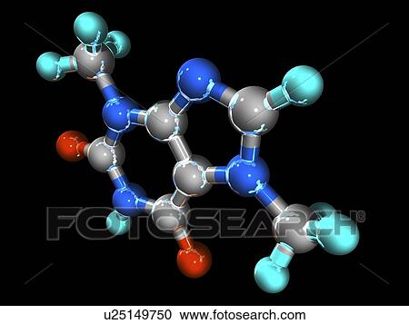 Theobromine molecule View Large Photo Image Stock Image - Theobromine molecule. Fotosearch