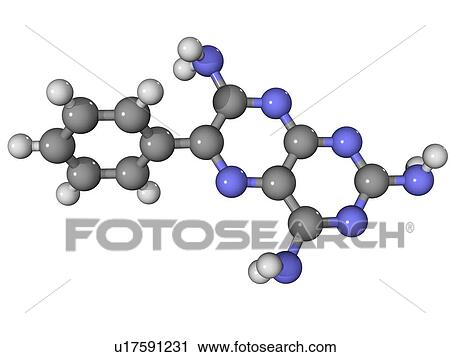 Triamterene diuretic drug molecule View Large Photo Image Stock Image - Triamterene diuretic drug molecule. Fotosearch