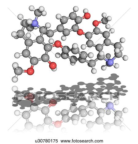 Tubocurarine muscle relaxant molecule View Large Photo Image Stock Photography - Tubocurarine muscle relaxant molecule. Fotosearch