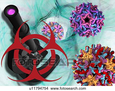 Viral pathogens, conceptual artwork View Large Photo Image Picture - Viral pathogens, conceptual artwork. Fotosearch