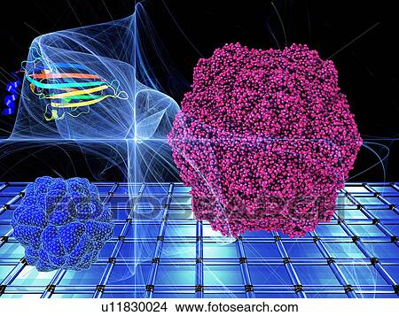 Virus research, conceptual artwork View Large Photo Image Picture - Virus research, conceptual artwork. Fotosearch