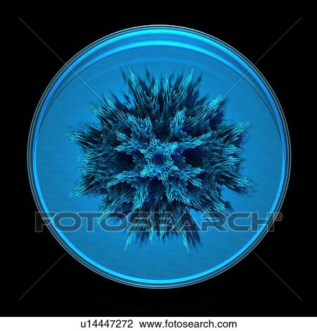 Stock Image - Virus research, conceptual artwork. Fotosearch