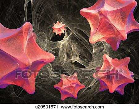 Stock Image - Virus research, conceptual artwork. Fotosearch