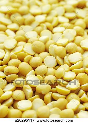 Stock Photo - Yellow split peas. Fotosearch