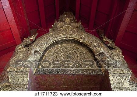 Architectural details of an arch inside Wat Phra Singh, Chiang Mai, Thailand View Large Photo Image Stock Image - Architectural details of an arch inside Wat Phra Singh, Chiang Mai, Thailand. Fotosearch