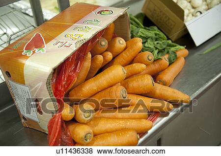 Carrots in the kitchen of cruise ship Silver Shadow, East China Sea View Large Photo Image Stock Photo - Carrots in the kitchen of cruise ship Silver Shadow, East China Sea. Fotosearch