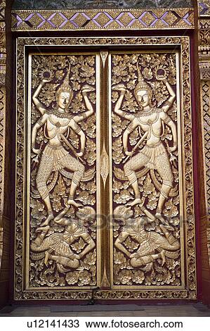 Carvings at the entrance of Wat Phrathat Doi Suthep, Chiang Mai, Thailand View Large Photo Image Stock Image - Carvings at the entrance of Wat Phrathat Doi Suthep, Chiang Mai, Thailand. Fotosearch